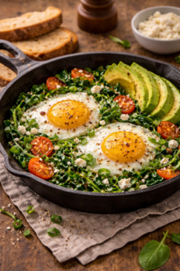 Fried Eggs with Greens (Quick, Rustic & Satisfying)