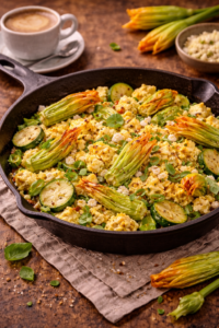 Zucchini Blossom & Egg Scramble 